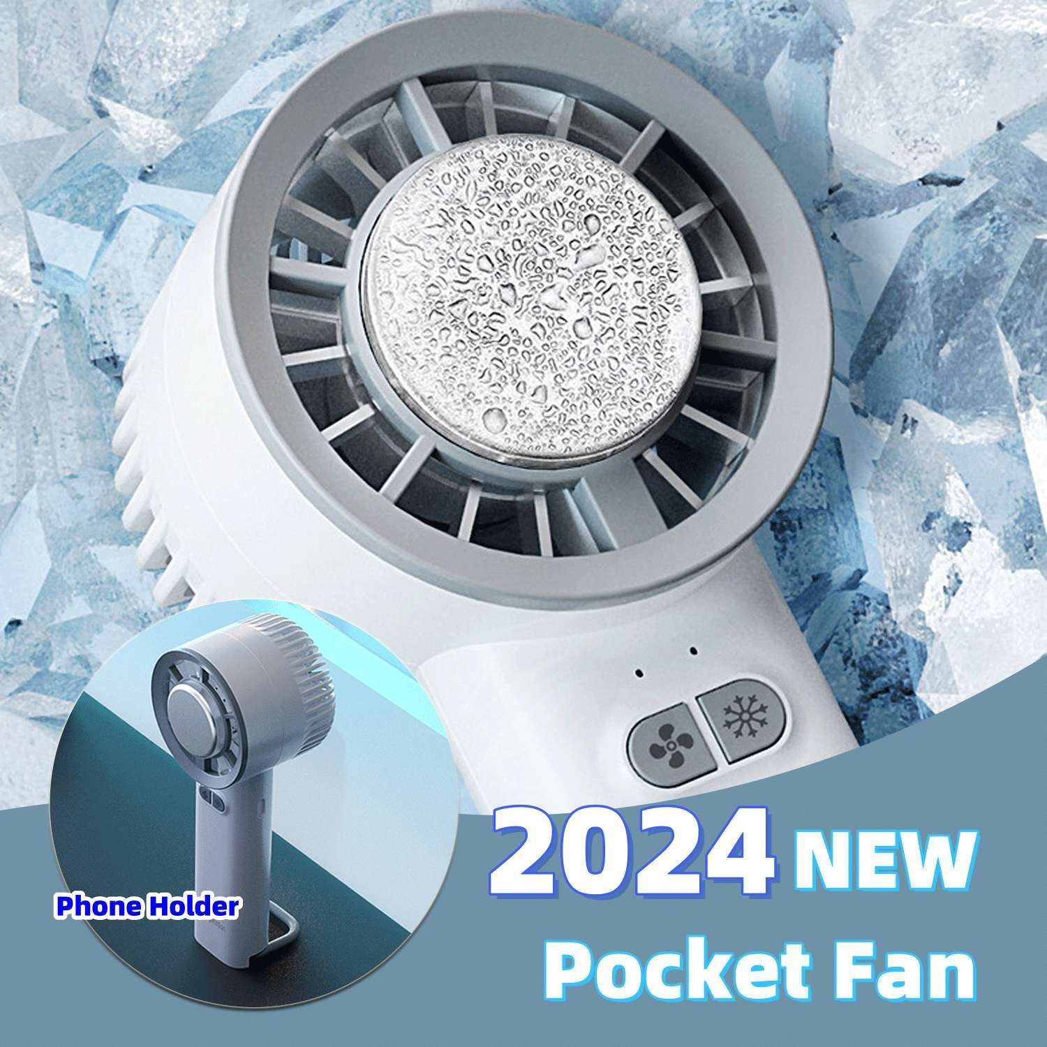 Turbo Jet Mini Portable Ice Cold Fan - High Speed Brushless Motor