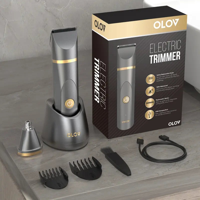 Electric Body Hair Trimmer - Ultimate Men's Grooming Tool