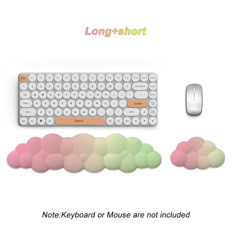 Cloud Wrist Rest Cushion for Mouse Ergonomic Soft Memory Foam Wrist Pain Relief Mouse Wrist Support Pad with Anti-Skid Base For