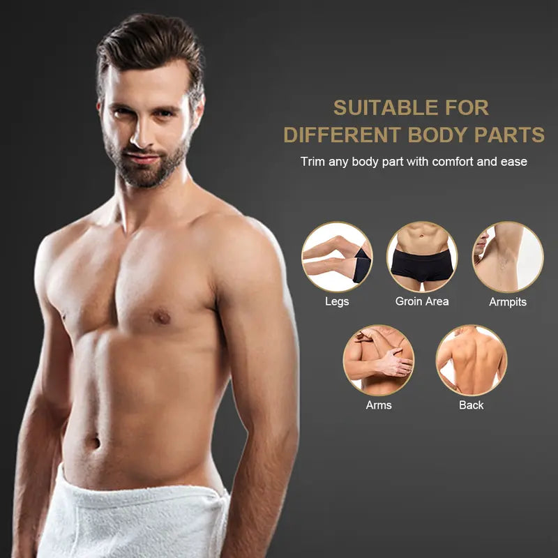 Electric Body Hair Trimmer - Ultimate Men's Grooming Tool