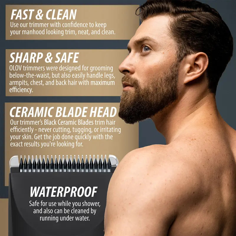 Electric Body Hair Trimmer - Ultimate Men's Grooming Tool