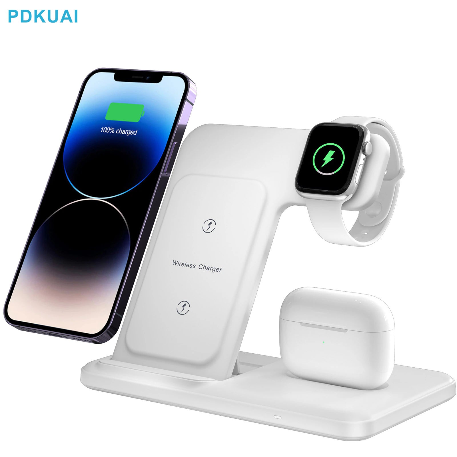 Ultimate 3-in-1 Fast Wireless Charger for iPhone, AirPods, and Apple Watch