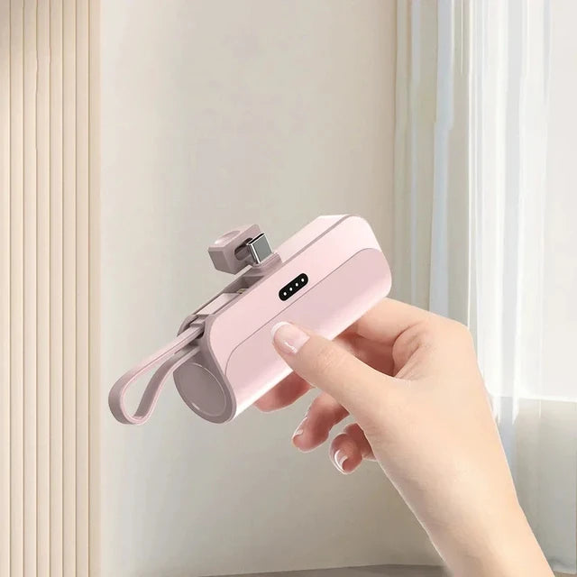 2-in-1 Mini Capsule Power Bank - 10000mAh Fast Charging