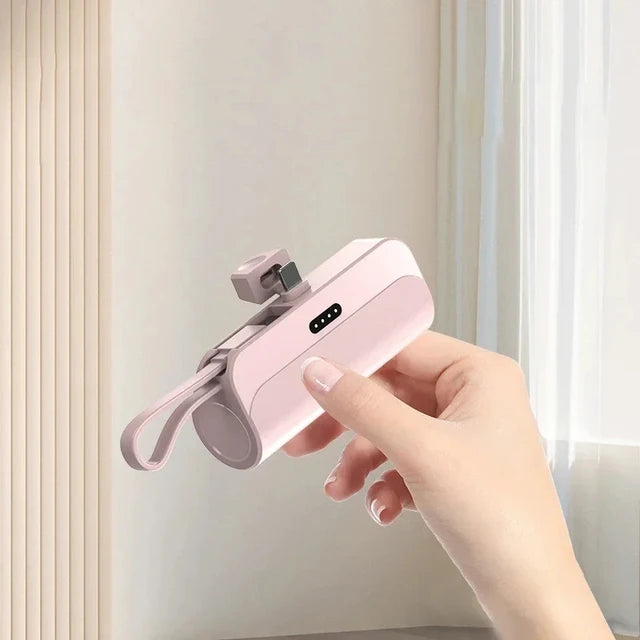 2-in-1 Mini Capsule Power Bank - 10000mAh Fast Charging