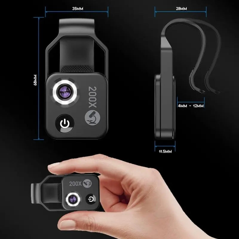 Daily Microscope 200X Phone Microscope - See the World Up Close!