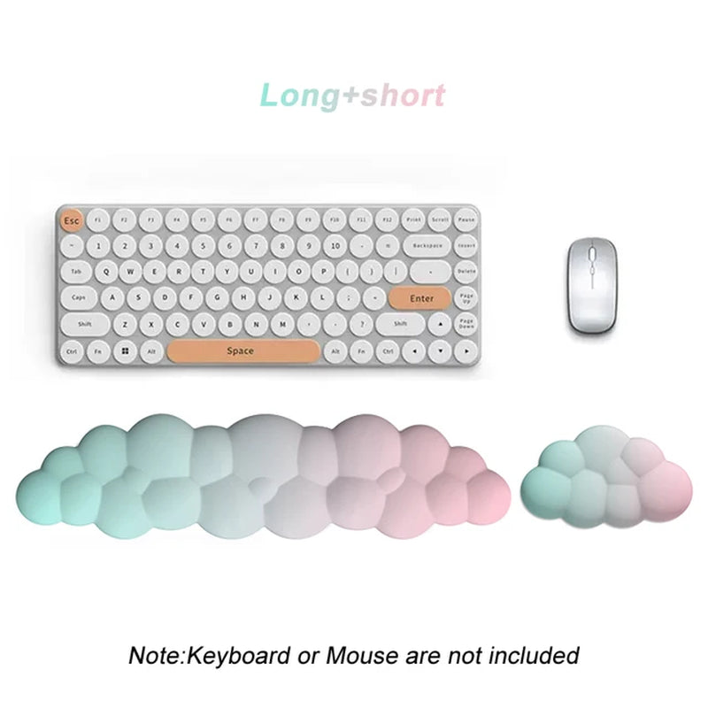 Cloud Wrist Rest Cushion for Mouse Ergonomic Soft Memory Foam Wrist Pain Relief Mouse Wrist Support Pad with Anti-Skid Base For