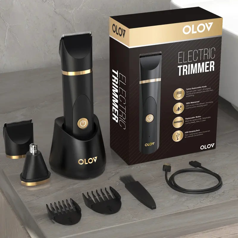 Electric Body Hair Trimmer - Ultimate Men's Grooming Tool