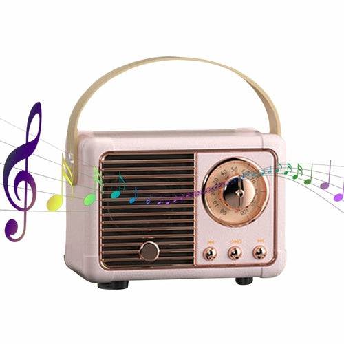 Bluetooth Compact Retro Speakers with Radio - SecNewStore