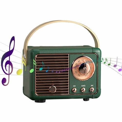 Bluetooth Compact Retro Speakers with Radio - SecNewStore