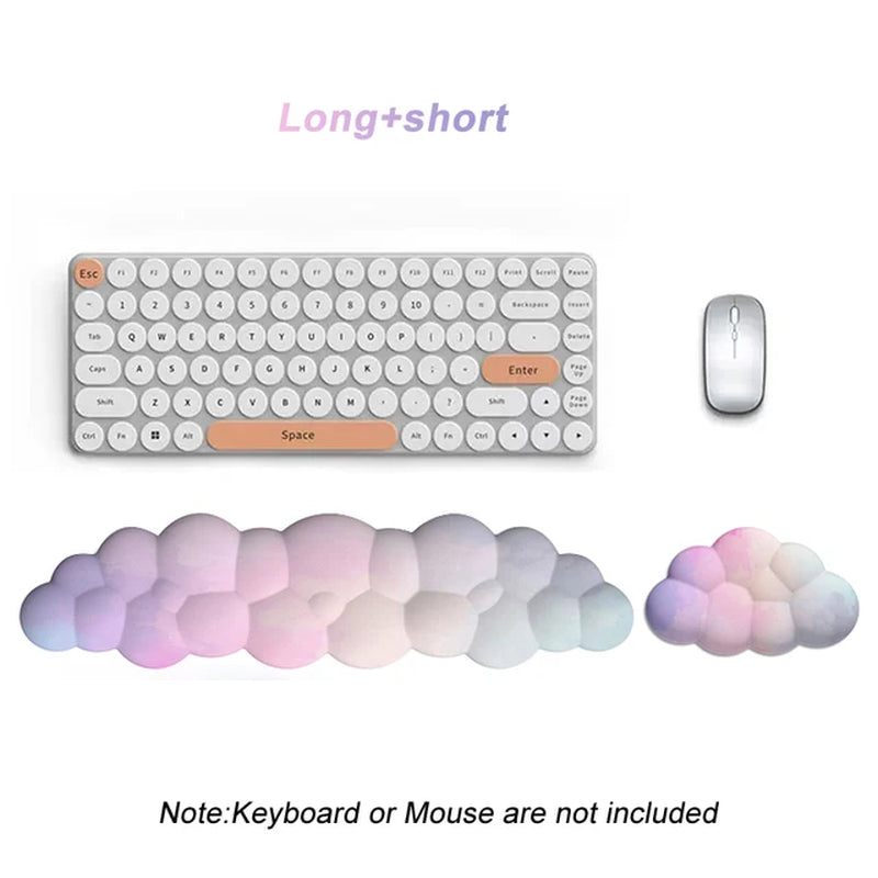 Cloud Wrist Rest Cushion for Mouse Ergonomic Soft Memory Foam Wrist Pain Relief Mouse Wrist Support Pad with Anti-Skid Base For