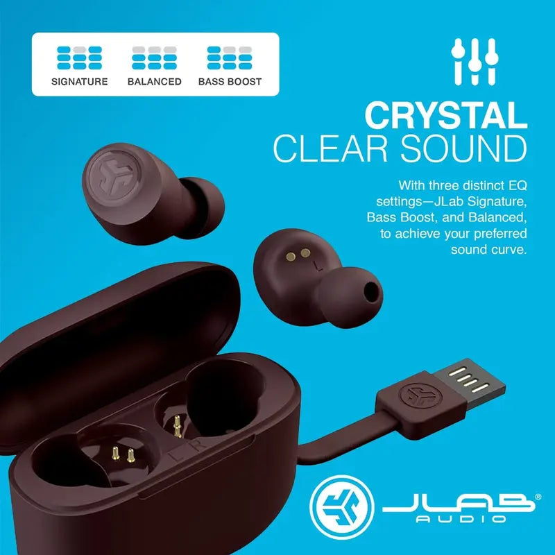 JLab Go Air Tones True Wireless Earbuds - Fast Charge, 2 Year Warranty