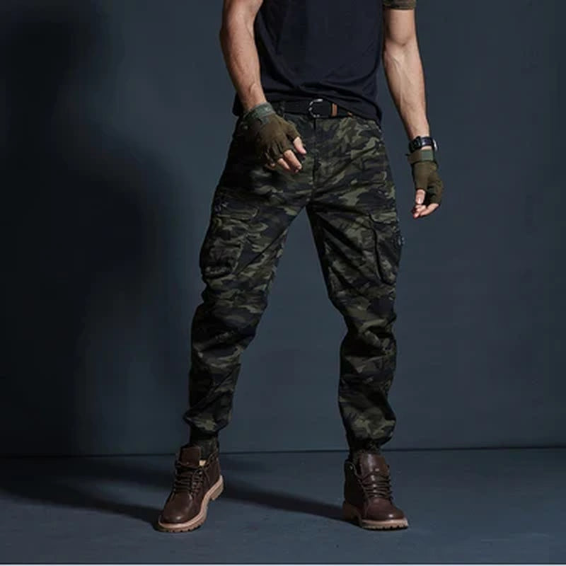 Men's High-Quality Tactical Camouflage Cargo Pants with Multi-Pockets