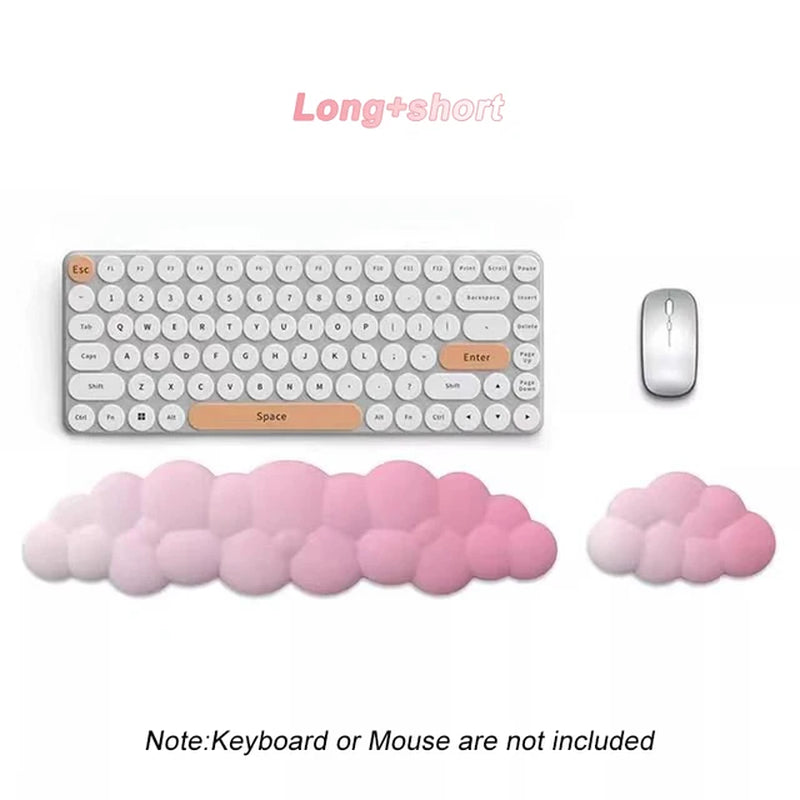 Cloud Wrist Rest Cushion for Mouse Ergonomic Soft Memory Foam Wrist Pain Relief Mouse Wrist Support Pad with Anti-Skid Base For