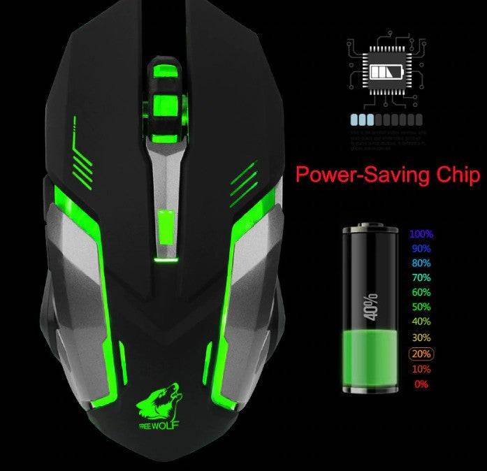 Ninja Dragon Stealth 7 Wireless Silent LED Gaming Mouse - SecNewStore