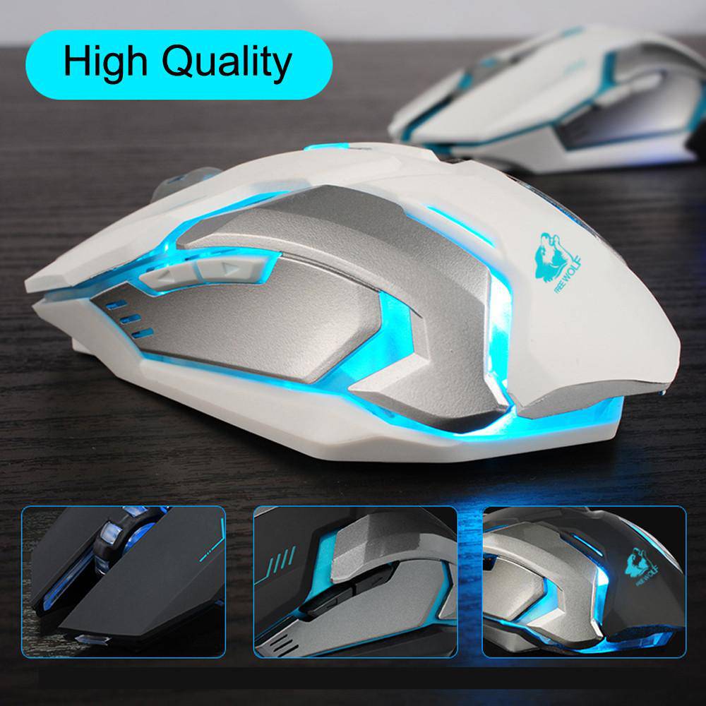 Ninja Dragon Stealth 7 Wireless Silent LED Gaming Mouse - SecNewStore